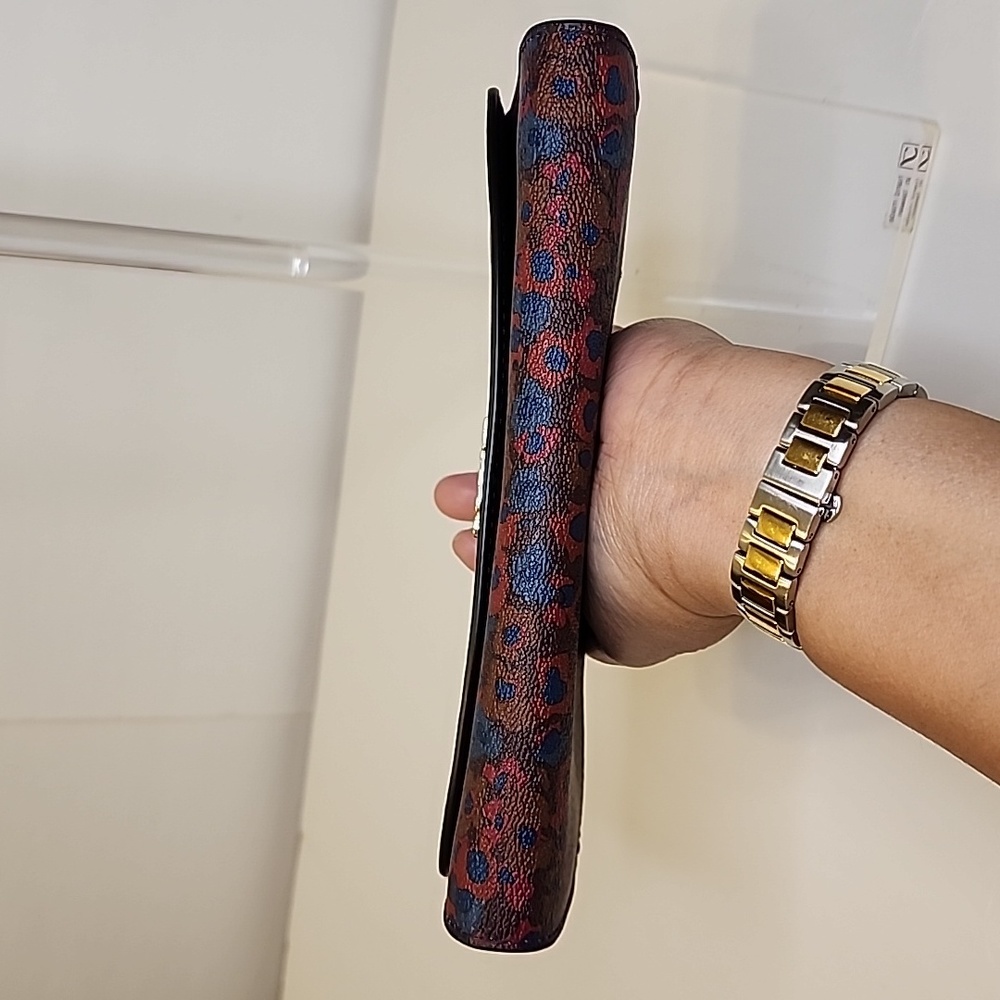 Coach Floral Oxblood Wallet - Picture 5 of 13